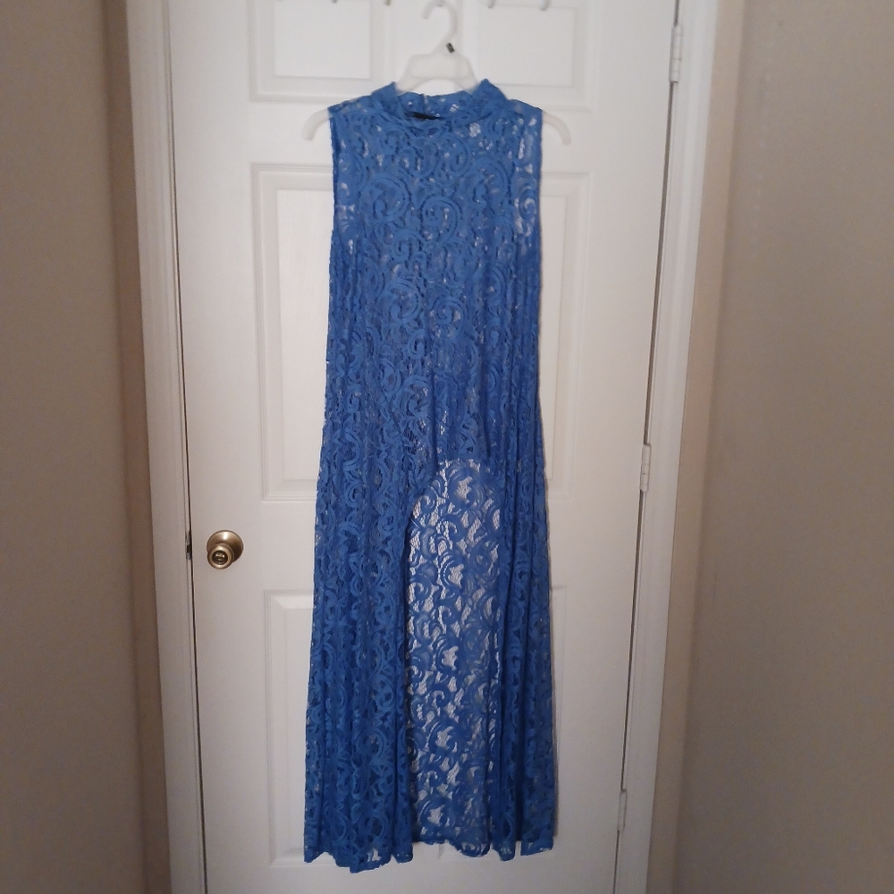 High low sleeveless cover up